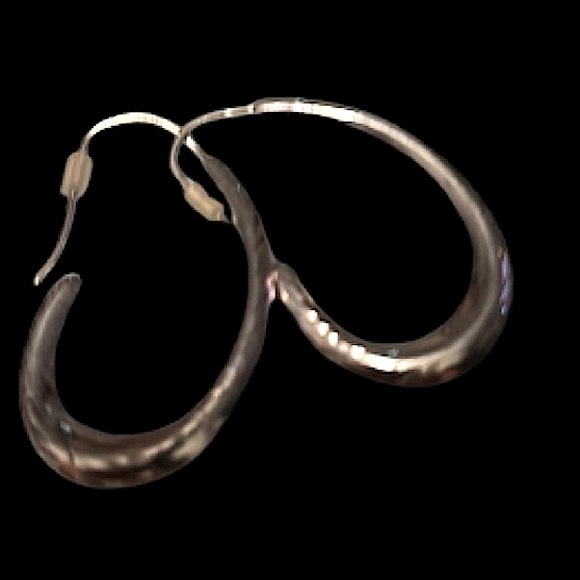 Vintage Etched Sterling Silver Earrings & bonus studs - Picture 5 of 9